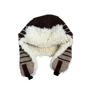 Solaris Faux Fur Lined Trapper Hat Buckle Closure One Size